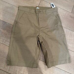 Old Navy Youth boys Khaki Bermuda Shorts Size 14 Cotton/Spandex Blend